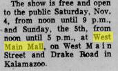 West Main Mall - 1972 ARTICLE MENTIONING LOCATION